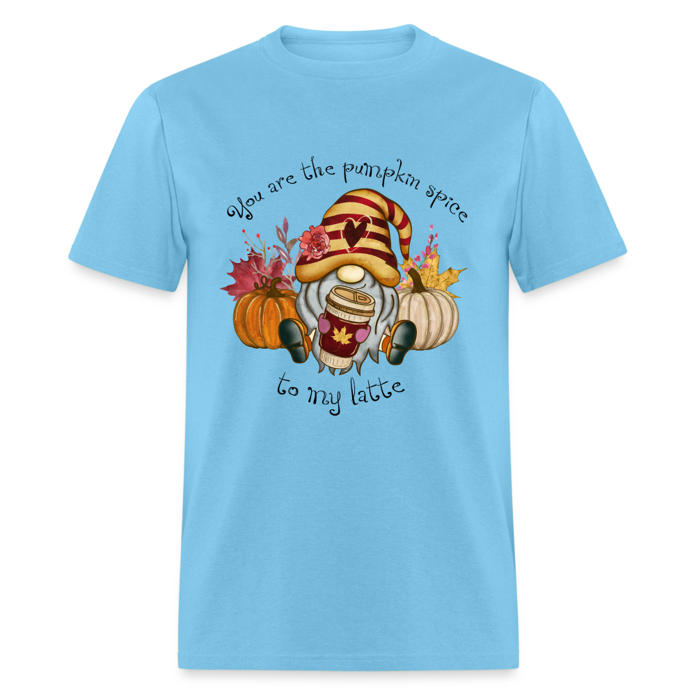You Are The Pumpkin Spice To My Latte T-Shirt - aquatic blue