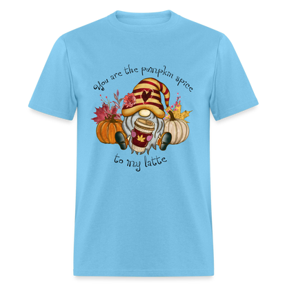 You Are The Pumpkin Spice To My Latte T-Shirt - aquatic blue