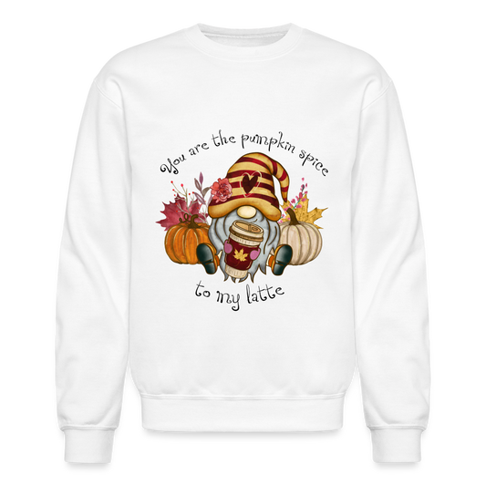 You Are The Pumpkin Spice To My Latte Sweatshirt - white