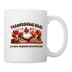 Thanksgiving Goal Stuff Turkey on Couch Mug