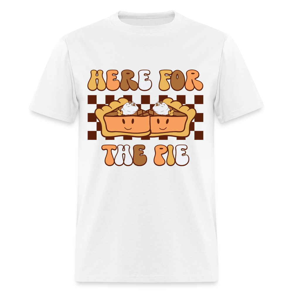 Here For The Pie - Holiday T-Shirt - white