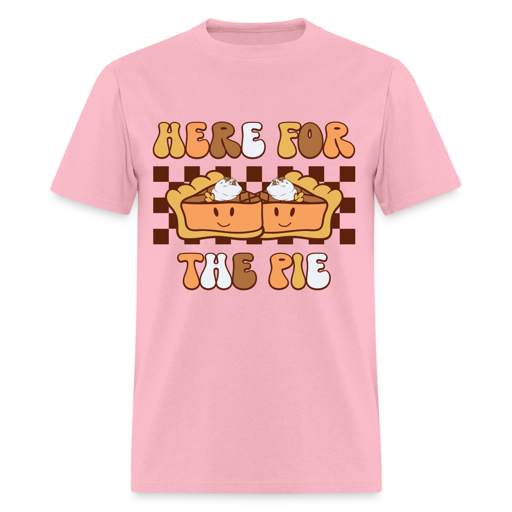 Here For The Pie - Holiday T-Shirt - pink