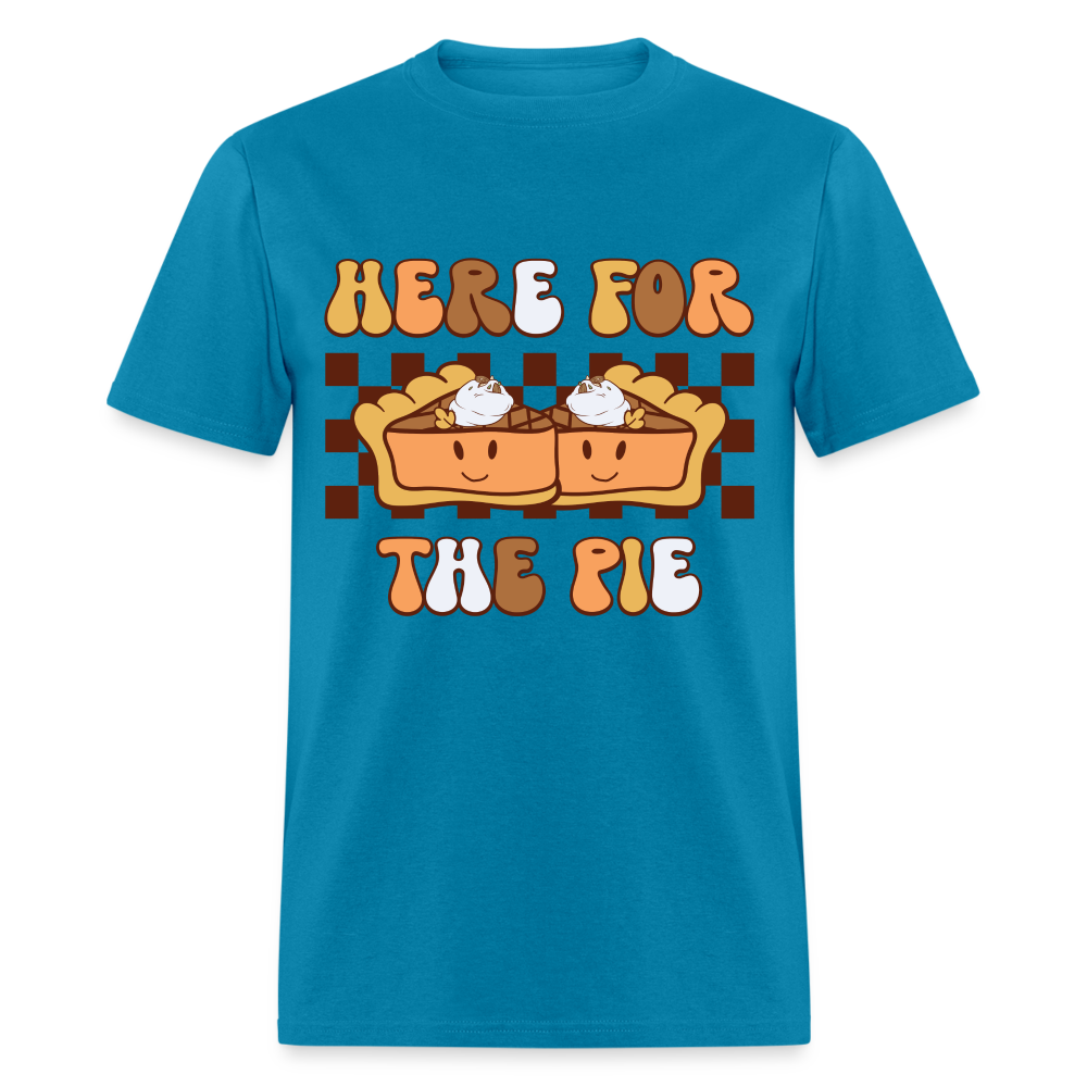 Here For The Pie - Holiday T-Shirt - turquoise