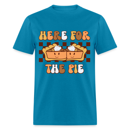 Here For The Pie - Holiday T-Shirt - turquoise