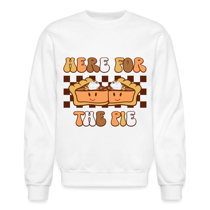 Here For The Pie - Holiday Sweatshirt - white
