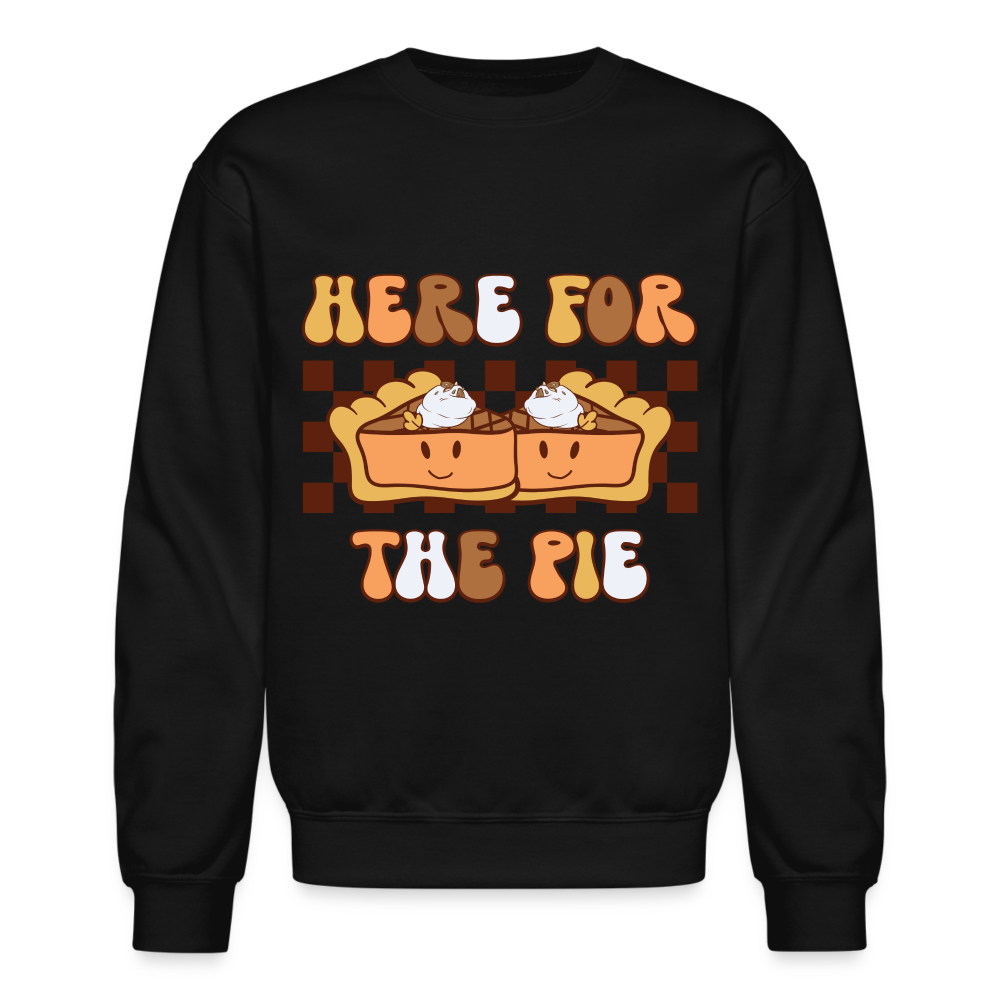 Here For The Pie - Holiday Sweatshirt - black