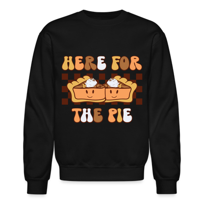 Here For The Pie - Holiday Sweatshirt - black