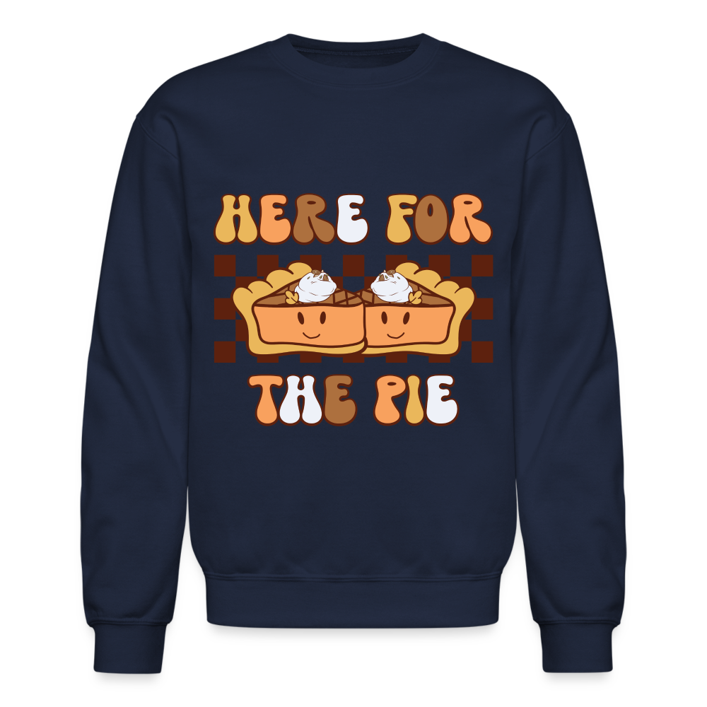 Here For The Pie - Holiday Sweatshirt - navy