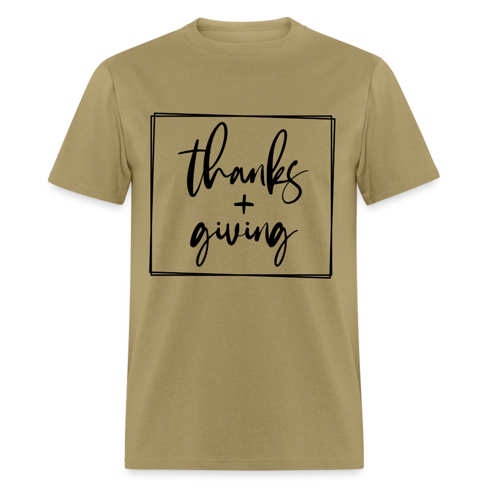 Thanks Giving T-Shirt - khaki