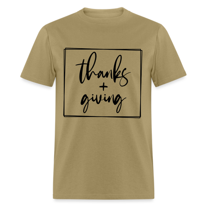 Thanks Giving T-Shirt - khaki