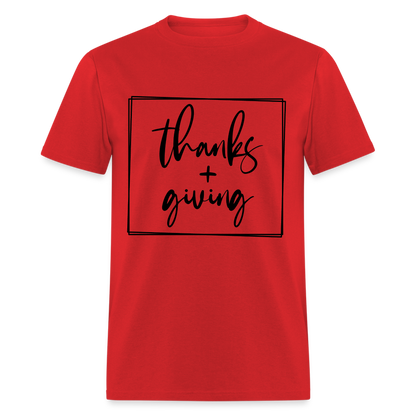 Thanks Giving T-Shirt - red