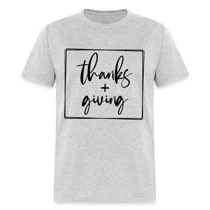 Thanks Giving T-Shirt - heather gray