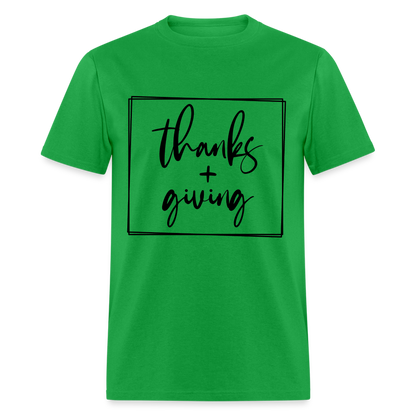 Thanks Giving T-Shirt - bright green