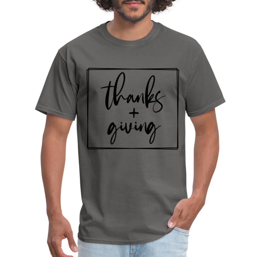 Thanks Giving T-Shirt - charcoal