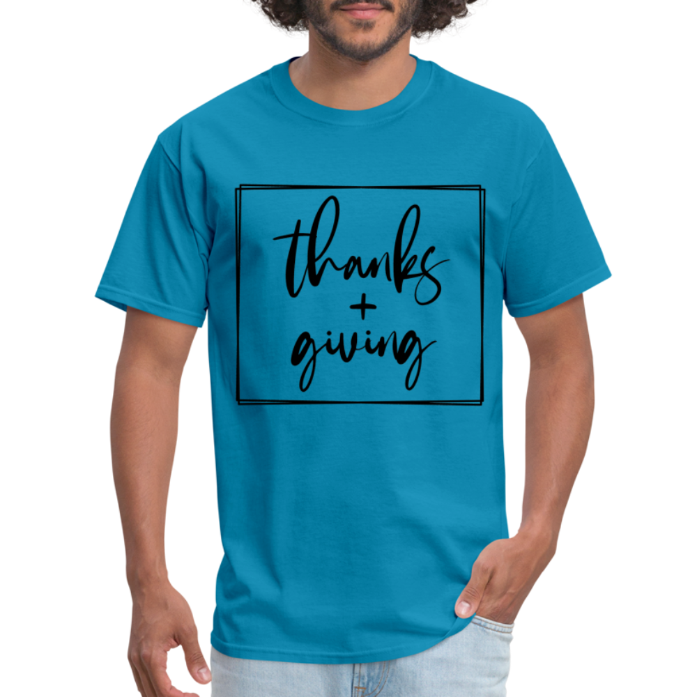 Thanks Giving T-Shirt - turquoise