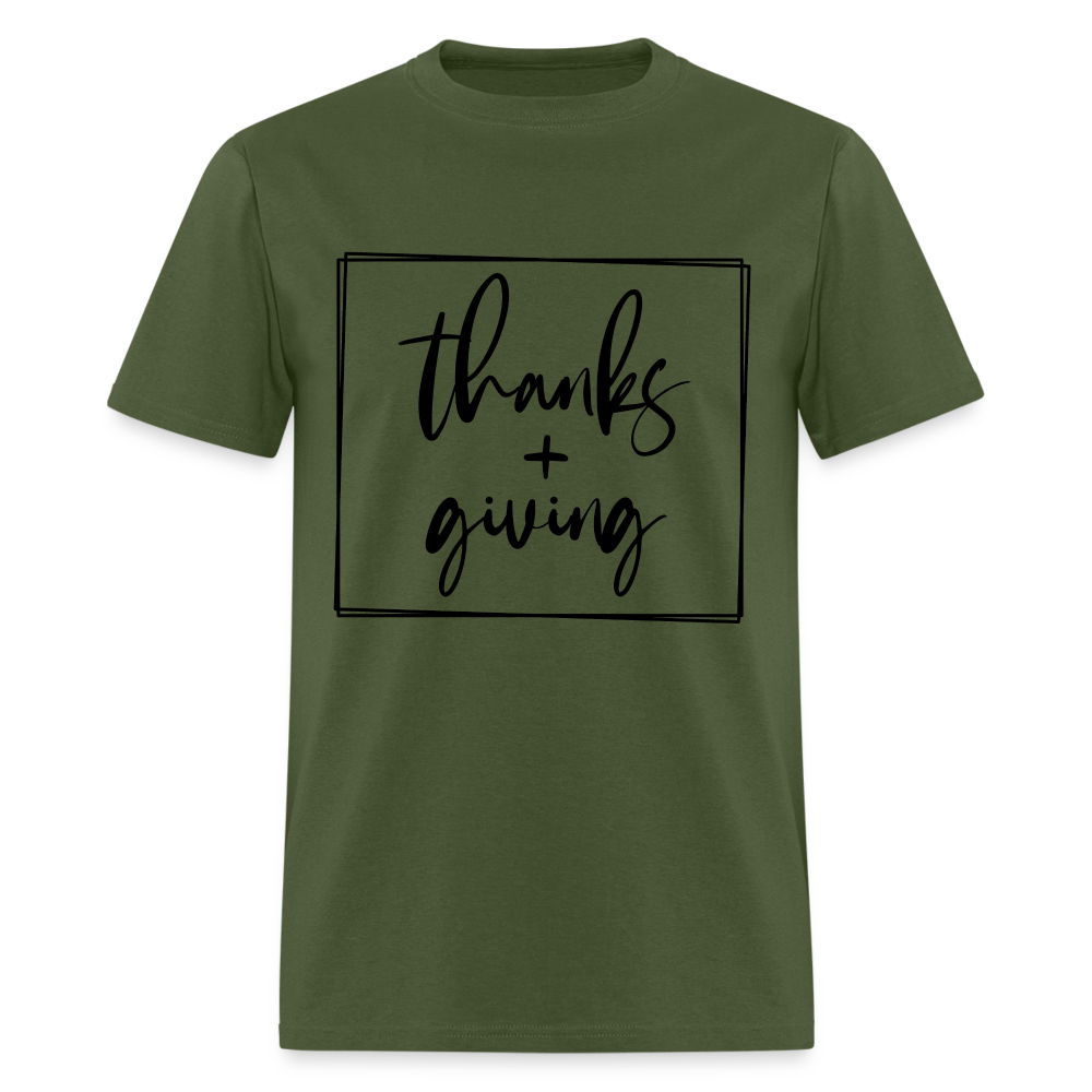 Thanks Giving T-Shirt - military green