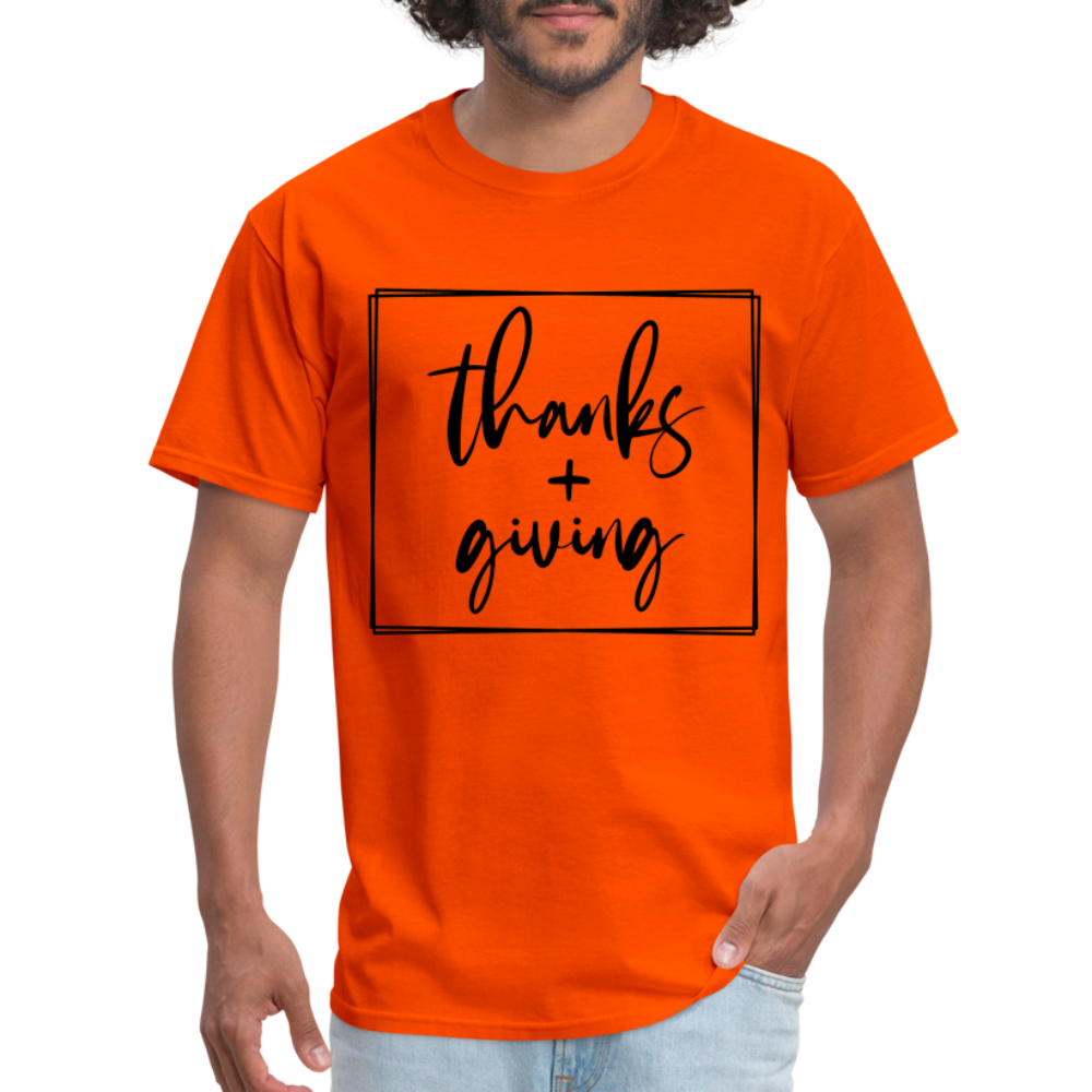 Thanks Giving T-Shirt - orange