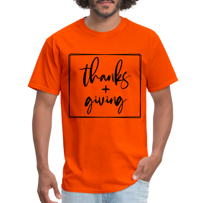 Thanks Giving T-Shirt - orange