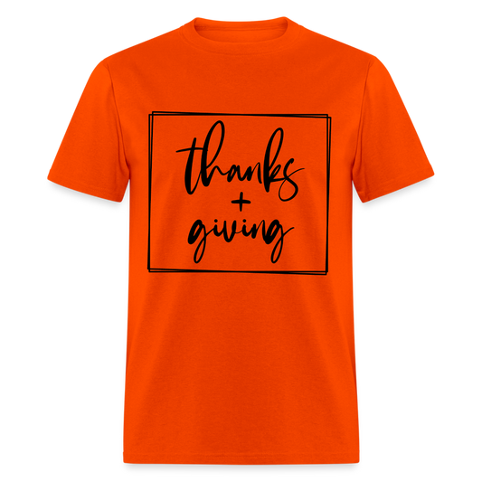 Thanks Giving T-Shirt - orange