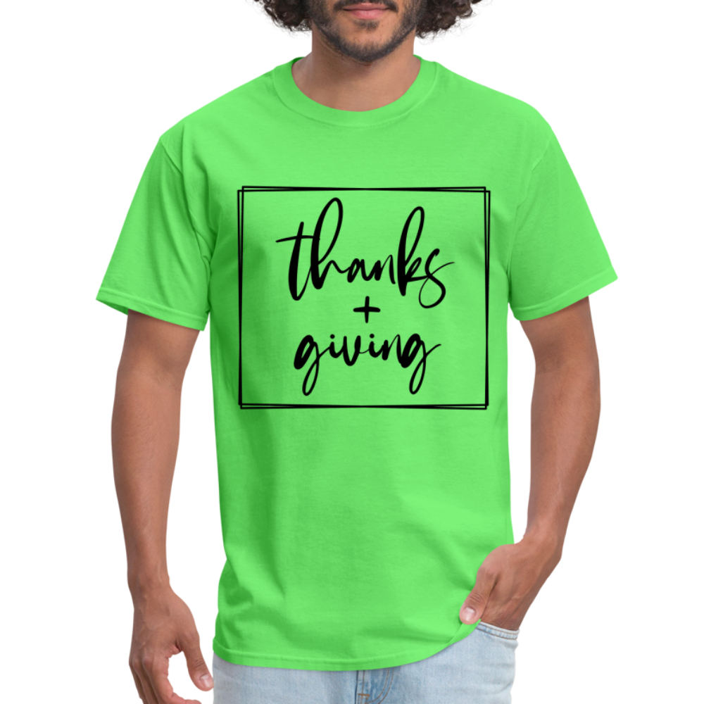 Thanks Giving T-Shirt - kiwi