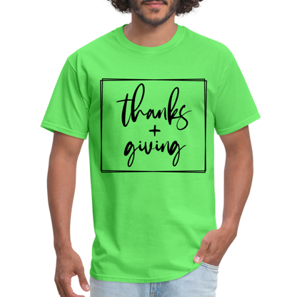 Thanks Giving T-Shirt - kiwi