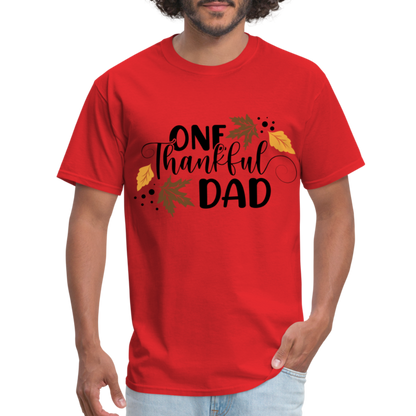 One Thankful Dad T-Shirt - red