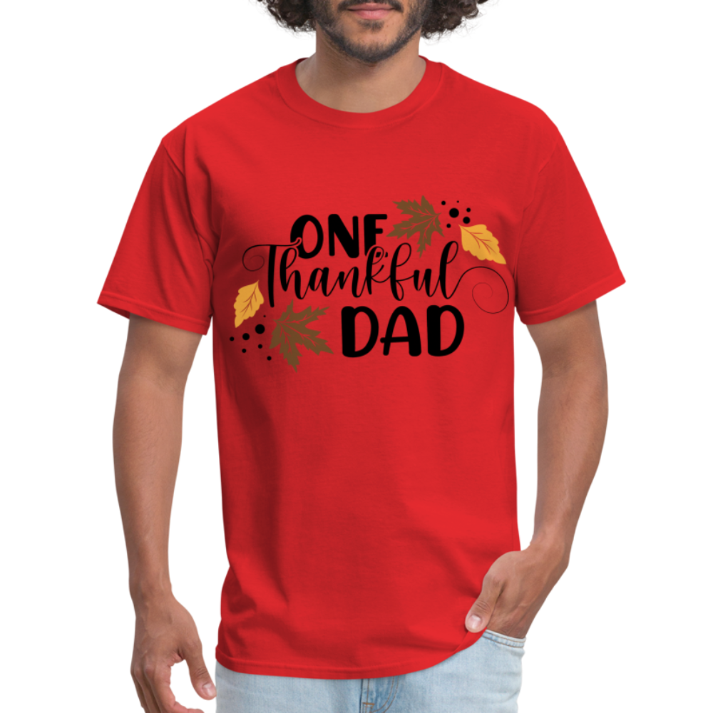 One Thankful Dad T-Shirt - red