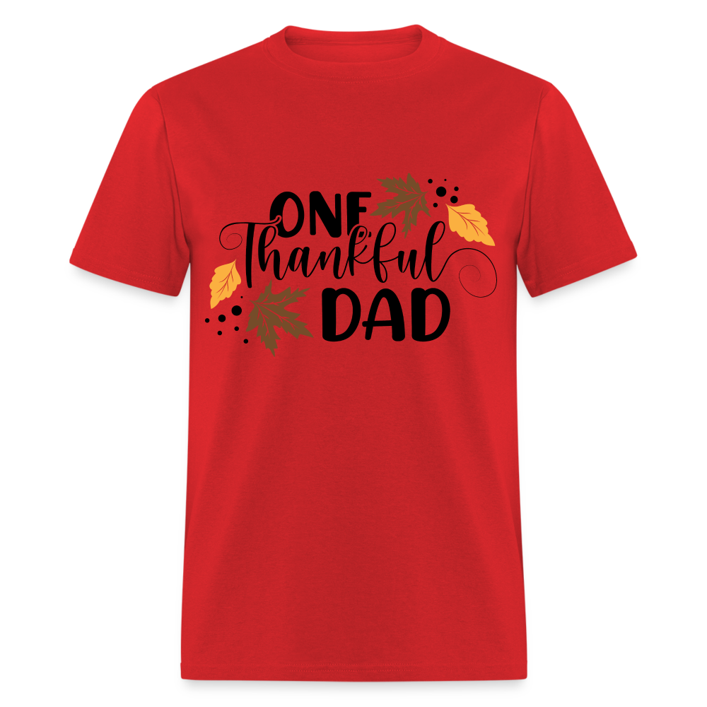 One Thankful Dad T-Shirt - red