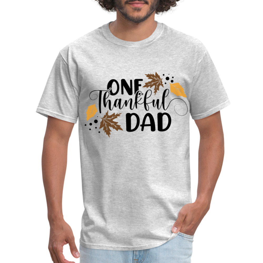 One Thankful Dad T-Shirt - heather gray