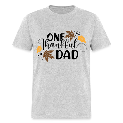 One Thankful Dad T-Shirt - heather gray