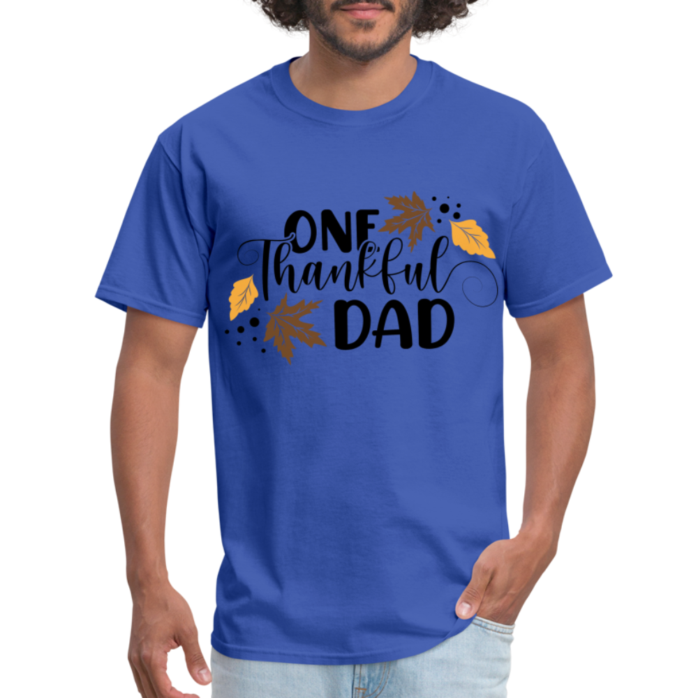 One Thankful Dad T-Shirt - royal blue