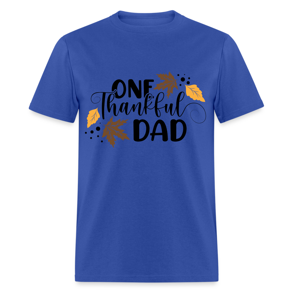 One Thankful Dad T-Shirt - royal blue