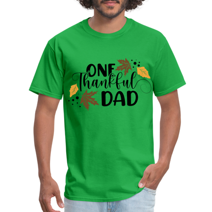 One Thankful Dad T-Shirt - bright green