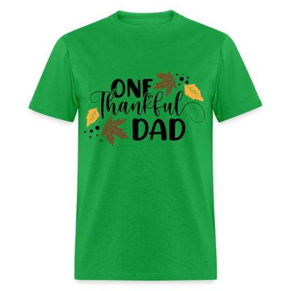 One Thankful Dad T-Shirt - bright green