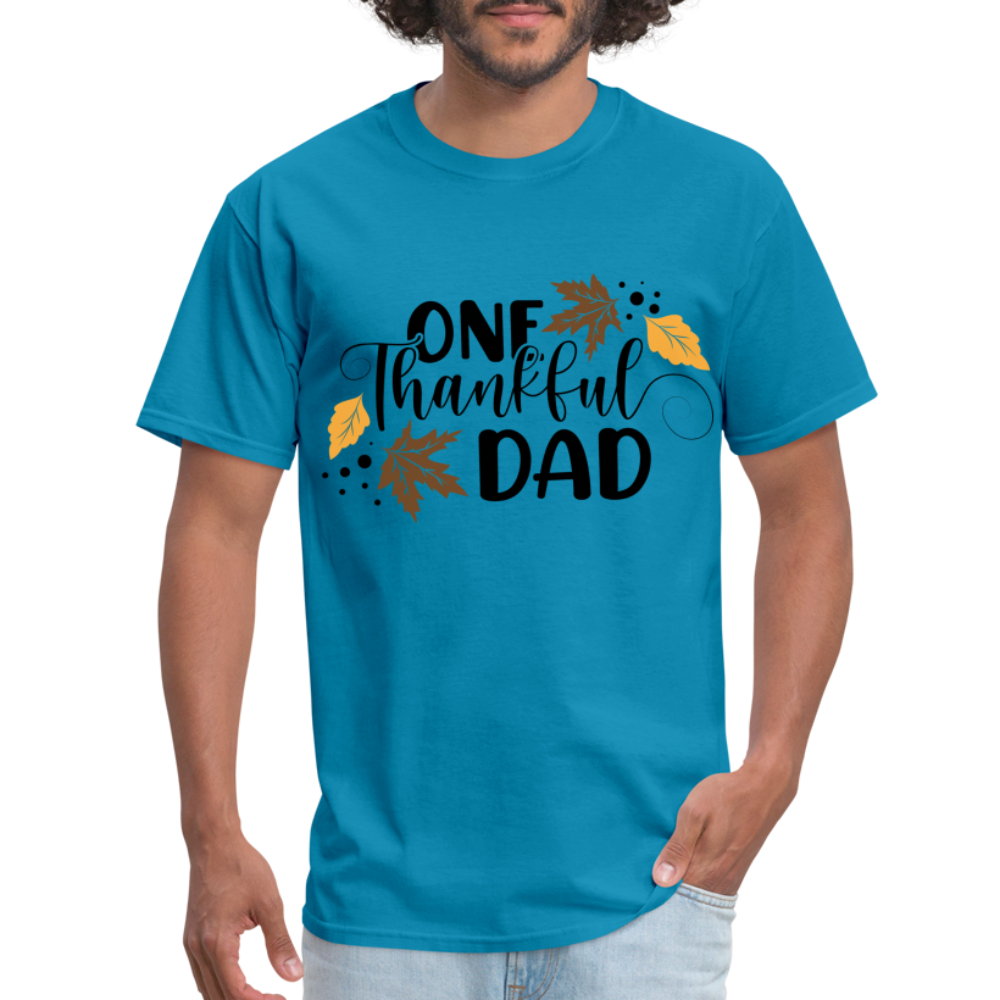 One Thankful Dad T-Shirt - turquoise