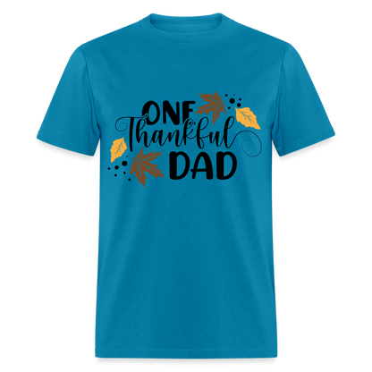 One Thankful Dad T-Shirt - turquoise