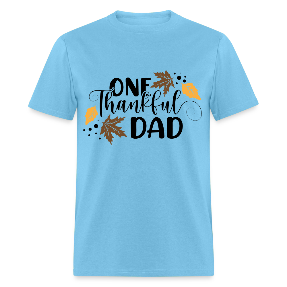 One Thankful Dad T-Shirt - aquatic blue