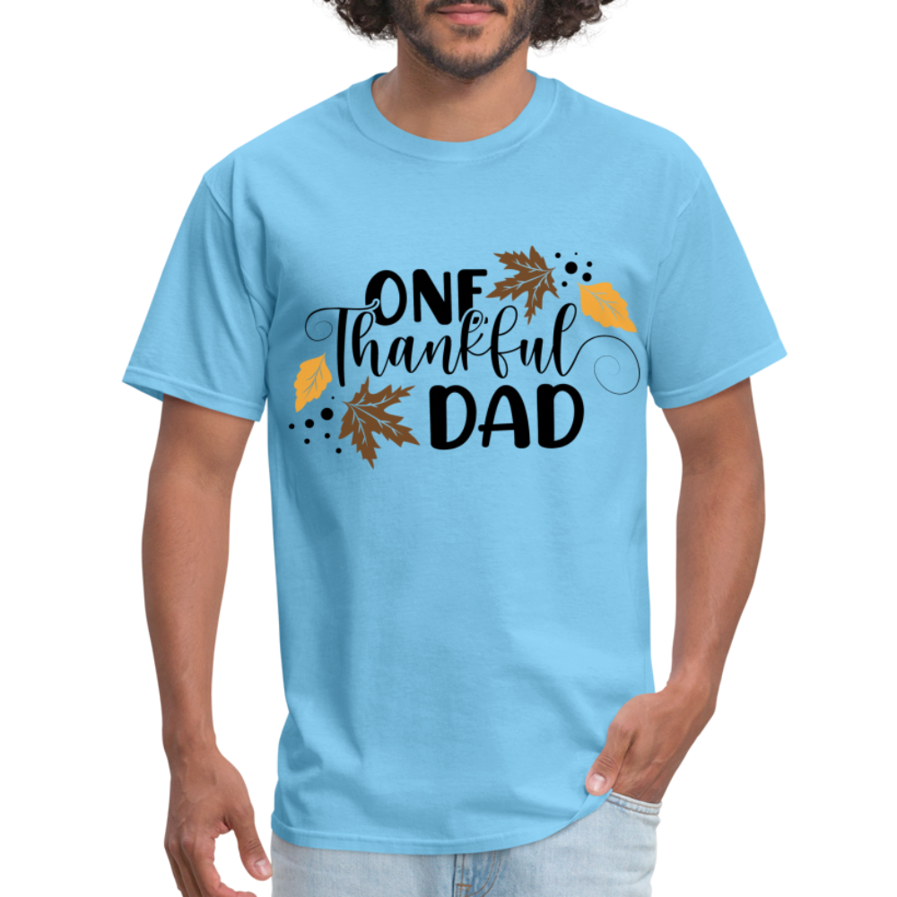 One Thankful Dad T-Shirt - aquatic blue