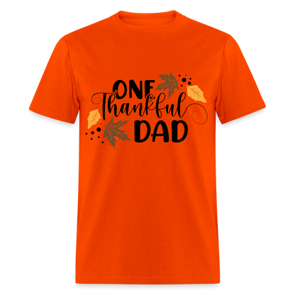 One Thankful Dad T-Shirt - orange