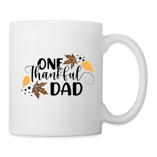 One Thankful Dad Mug - white
