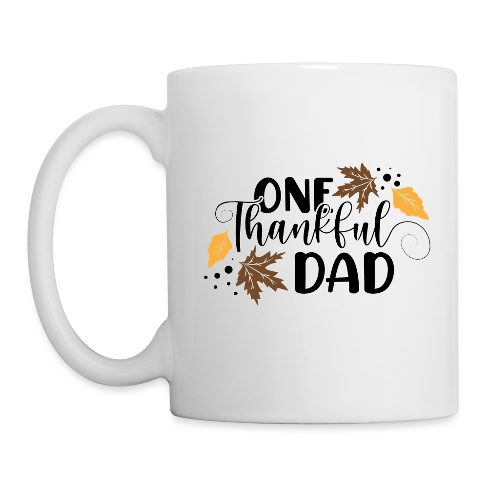 One Thankful Dad Mug - white