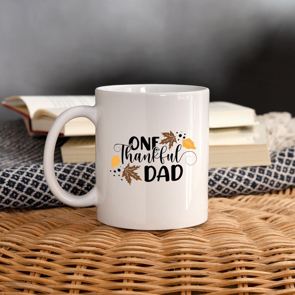 One Thankful Dad Mug - white
