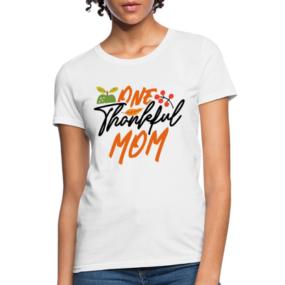 One Thankful Mom T-Shirt - white