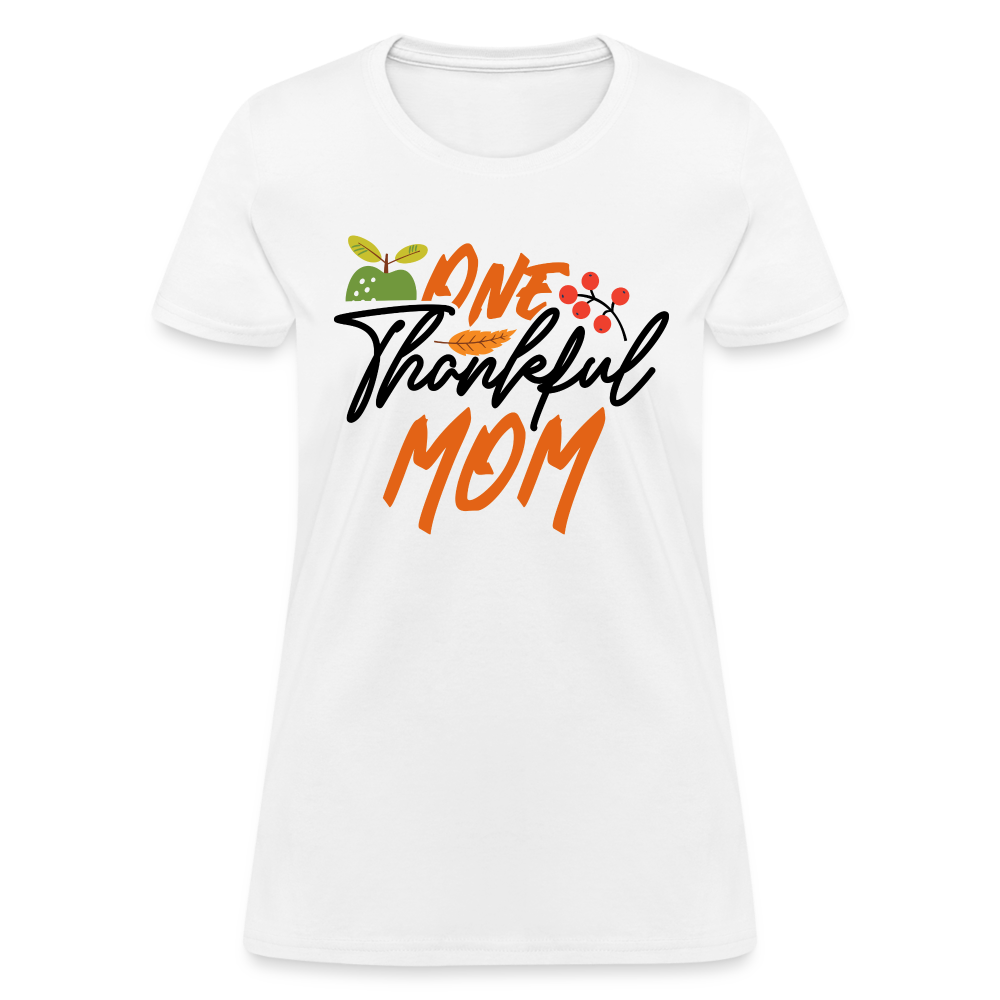 One Thankful Mom T-Shirt - white