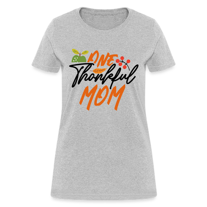 One Thankful Mom T-Shirt - heather gray