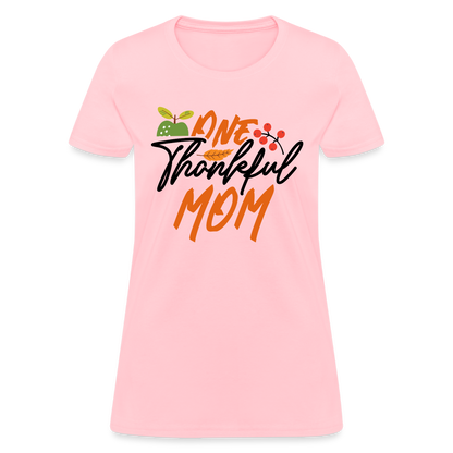One Thankful Mom T-Shirt - pink