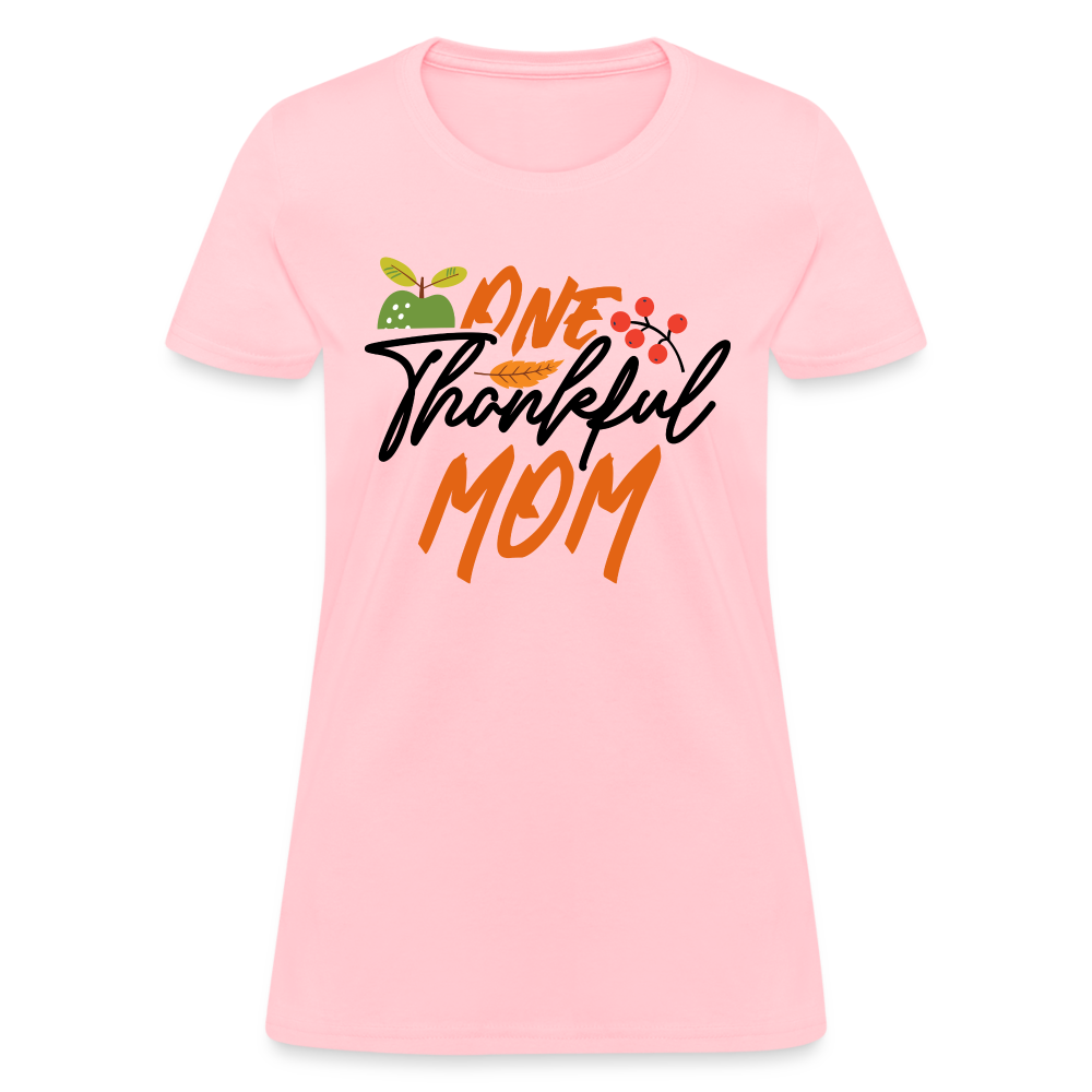 One Thankful Mom T-Shirt - pink