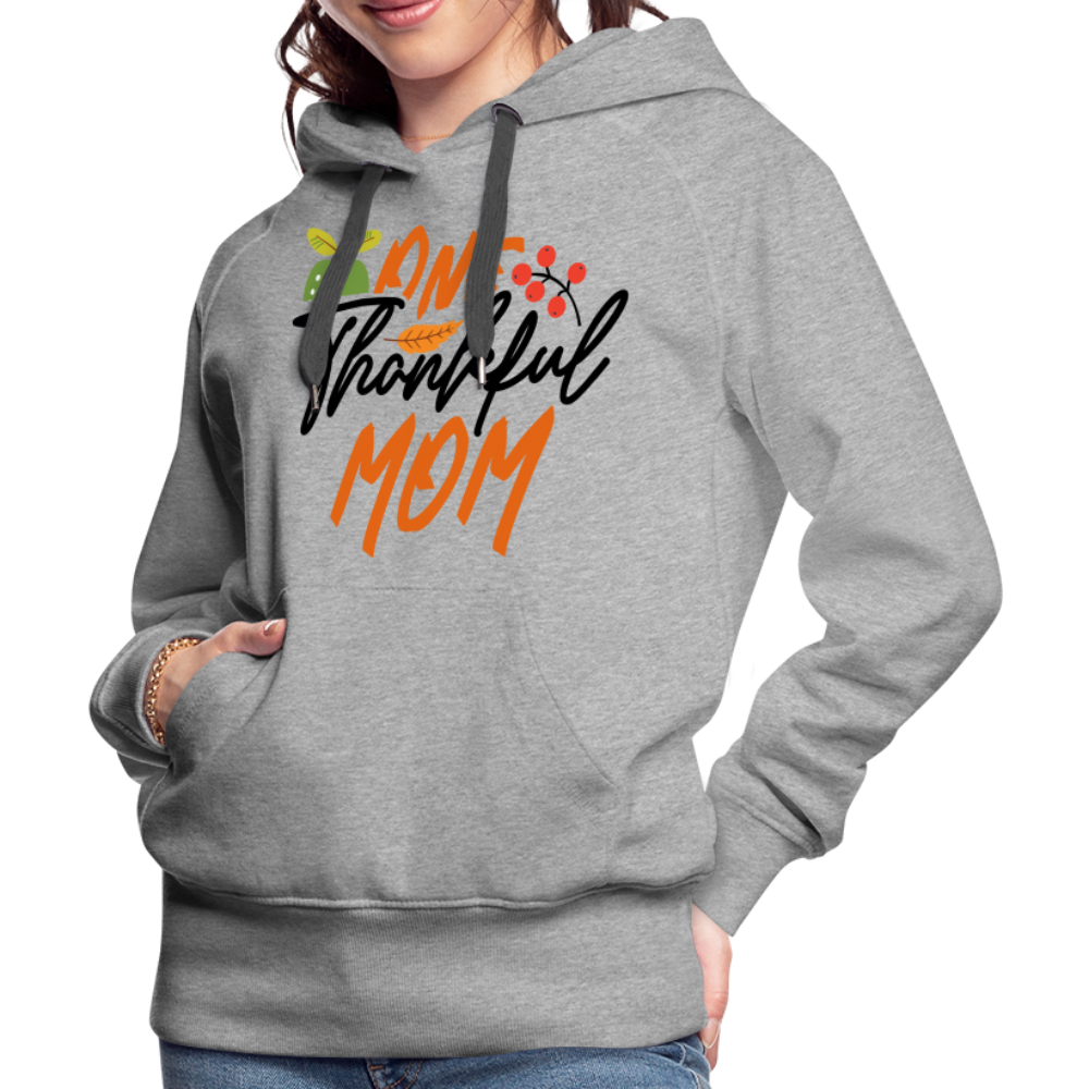 One Thankful Mom Premium Hoodie - heather grey