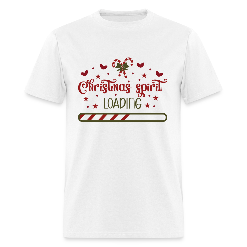 Christmas Spirit Loading T-Shirt - white