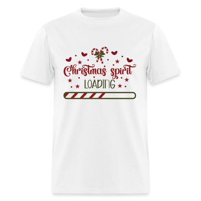 Christmas Spirit Loading T-Shirt - white